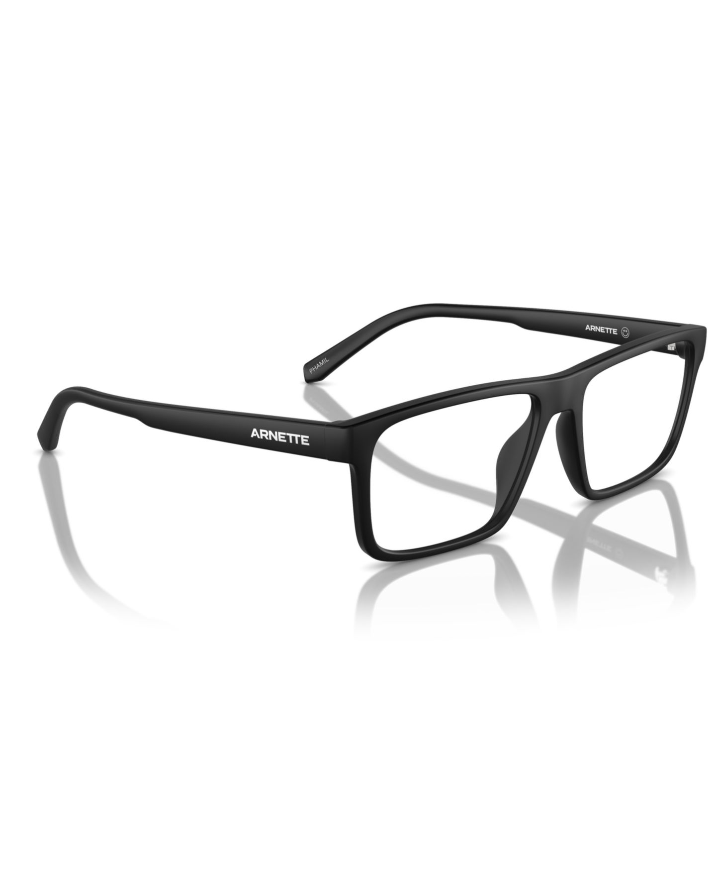 Мужские очки Arnette Man Square Plastic AN7251U Phamil Eyeglasses, цвет: Матовый чёрный — фото 4