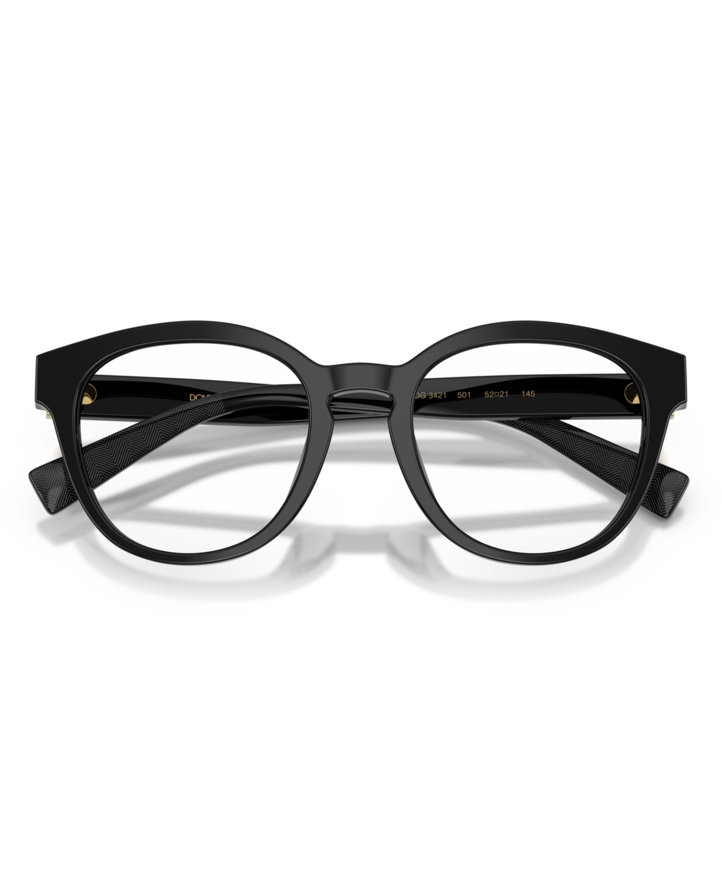Мужские очки Dolce&Gabbana Man Panthos Plastic DG3421 Eyeglasses, цвет: Чёрный — фото 4