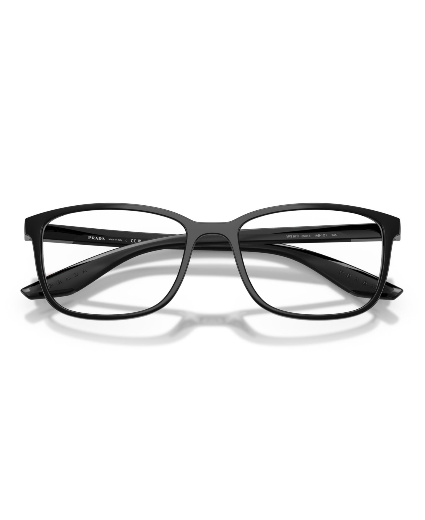 Мужские очки PRADA LINEA ROSSA Man Pillow Plastic PS 07RV Eyeglasses, цвет: Чёрный — фото 3