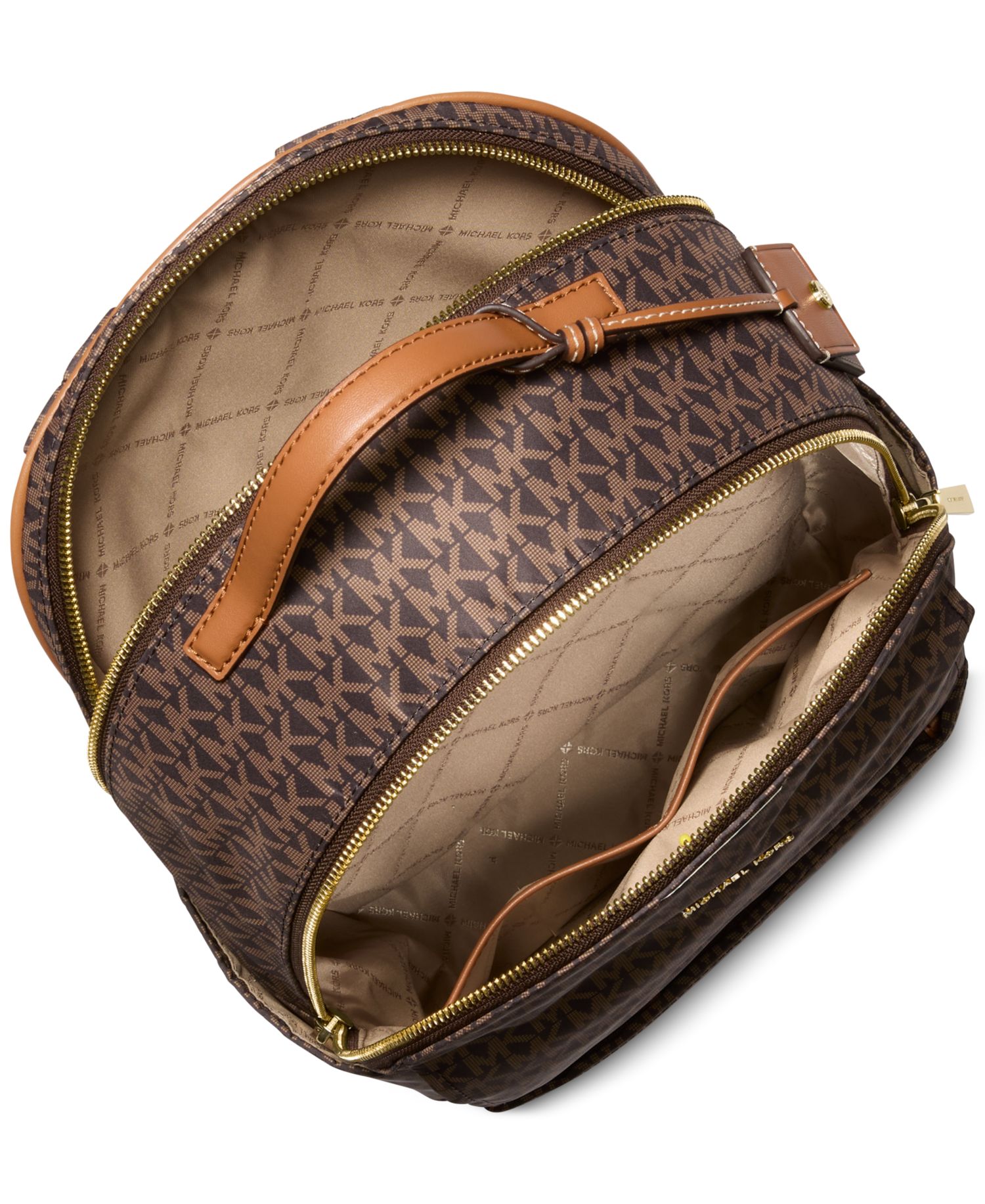 Michael Kors Sable Large Signature Logo Backpack