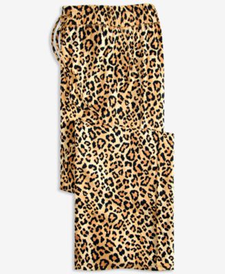Women's Leopard Knit Pajama Pants, Macy's Exclusive 