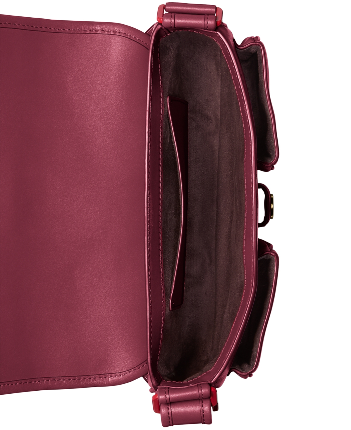 Michael Kors Michael  Colby Medium Leather Shoulder Bag In Purple