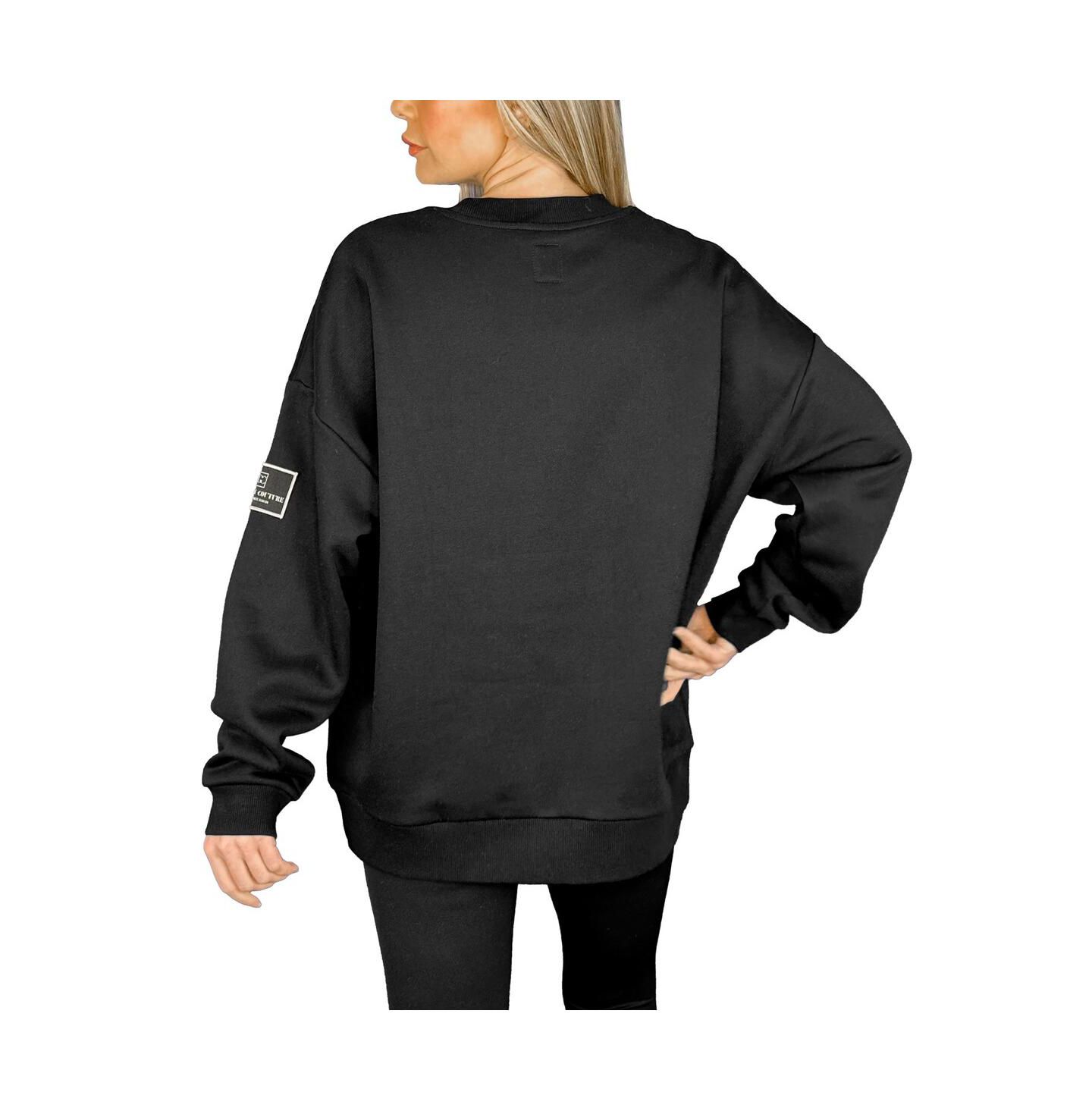 Женская толстовка Gameday Couture Black San Francisco 49ers Oversized Players Only Black Label Pullover — фото 4