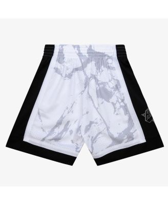 Men's White New York Knicks 2009/10 Hardwood Classics Marble Swingman Shorts