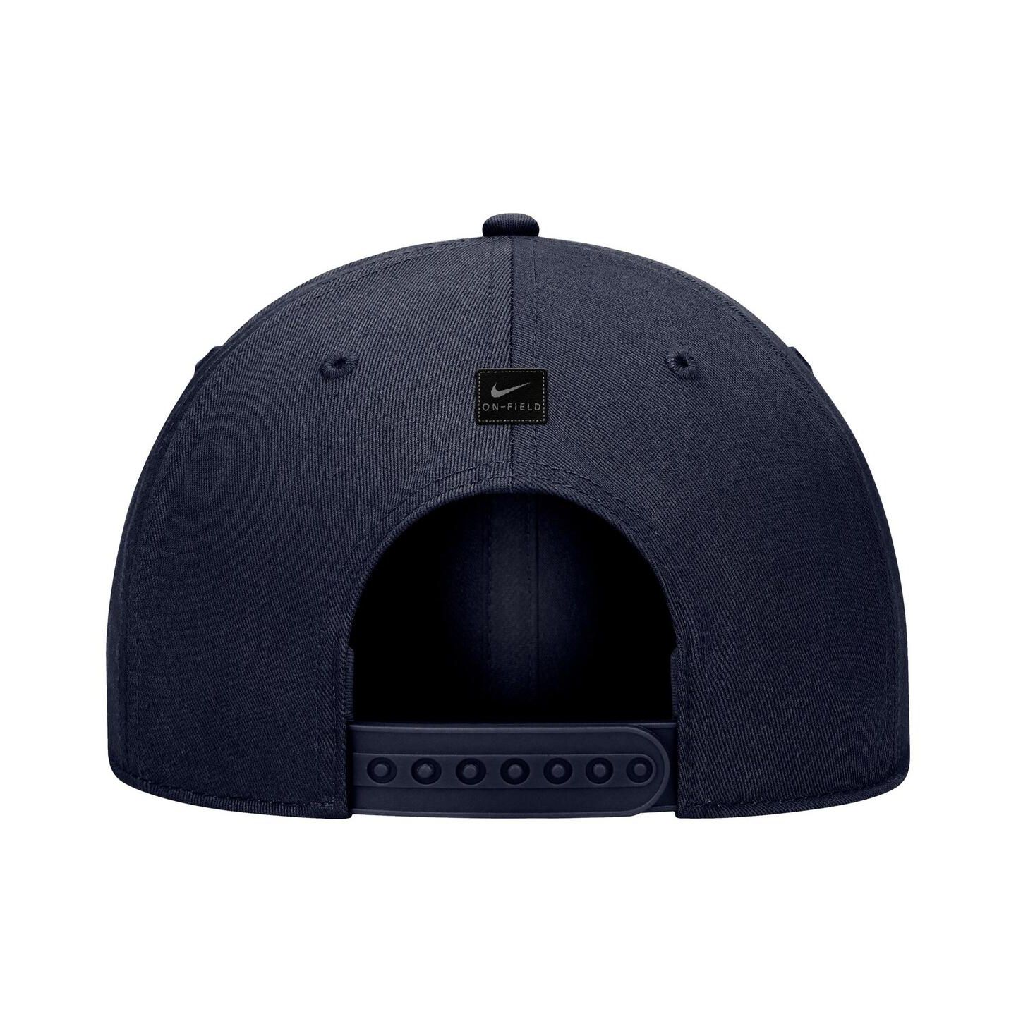 Мужская кепка Nike Navy Virginia Cavaliers 2024 Sideline Rise Performance Adjustable Hat — фото 3