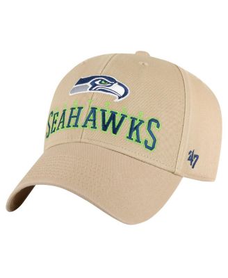 '47 Brand - Men's Khaki Seattle Seahawks Powell MVP Adjustable Hat