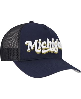 Women's Navy Michigan Wolverines Biloxi Hitch Adjustable Hat