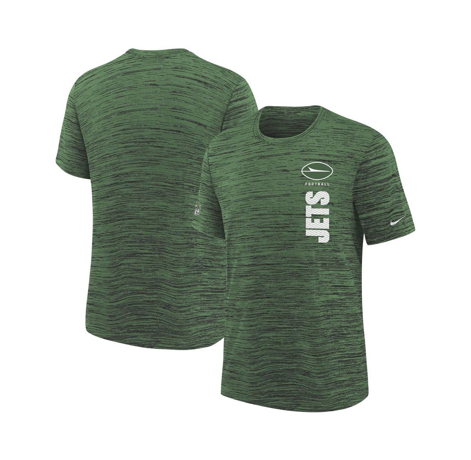 Big Boys and Girls Green New York Jets Sideline Velocity Performance T-Shirt