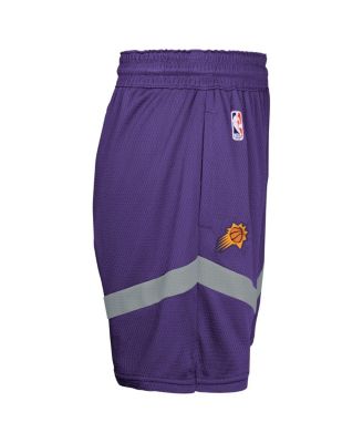 Big Boys and Girls Purple Phoenix Suns Practice Mesh Shorts