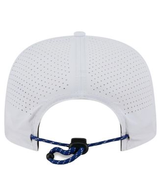 Men's White Los Angeles Dodgers Perforated Golfer Snapback Hat