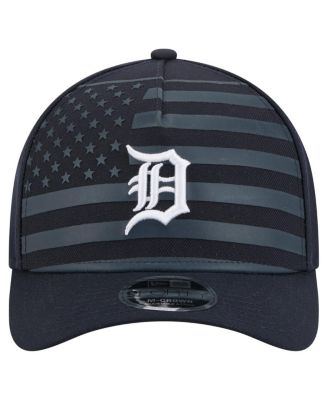Men's Navy Detroit Tigers American Flag 9FORTY M-Crown A-Frame Adjustable Hat