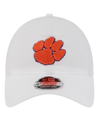 Men's White Clemson Tigers Active Ripstop 9TWENTY Adjustable Hat