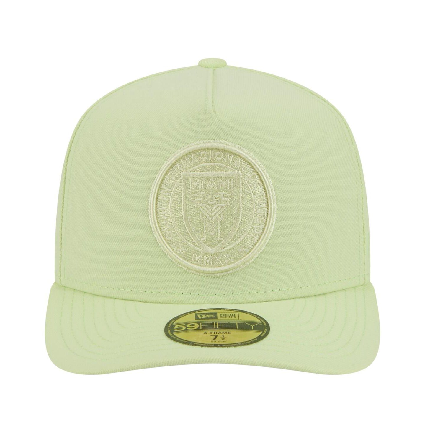 Мужские головные уборы New Era Green Inter Miami CF Color Pack A-Frame 59FIFTY Fitted Hat — фото 4