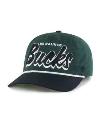 '47 Men's Hunter Green/Black Milwaukee Bucks Drop Shadow Rope Hitch Adjustable Hat