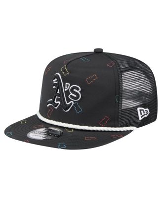 New Era - Men's Black Athletics Gummy Golfer Trucker Adjustable Hat