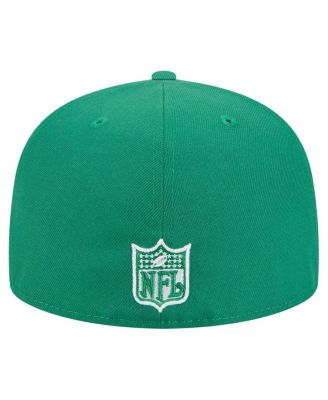 Men's Kelly Green Philadelphia Eagles Super Bowl LIX Champions Historic Side Patch 59FIFTY Fitted Hat
