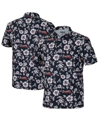 Reyn Spooner - Men's&nbsp;Navy Atlanta Braves Pua Performance Polo Shirt