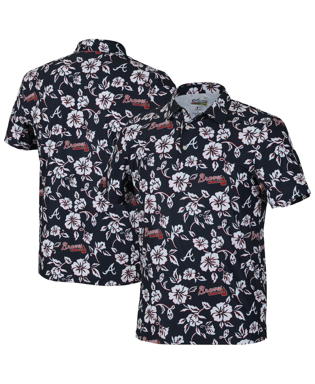 Men'sÂ Navy Atlanta Braves Pua Performance Polo Shirt - Navy