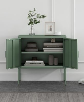 Ava 23.6" Modern 2-Shelf Accent Cabinet