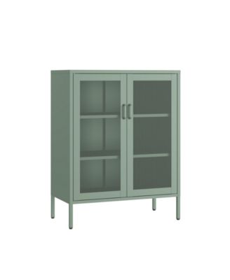 Amelia 31.5" Modern 3-Shelf Accent Cabinet