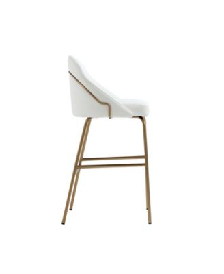 Gracie 41.1" Leatherette Upholstered Barstool