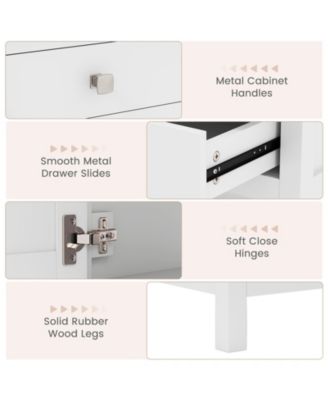 Freestanding Bathroom Vanity Unit with Basin Floor Storage Cabinet