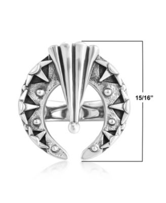 Sterling Silver Fritz Casuse Textured Naja Ring, Size 6