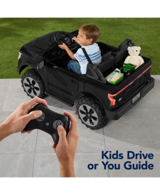 Kids 24V Ride On Truck Officially Licensed Ford Lightning w/ Remote, LED Lights, 2 Speeds