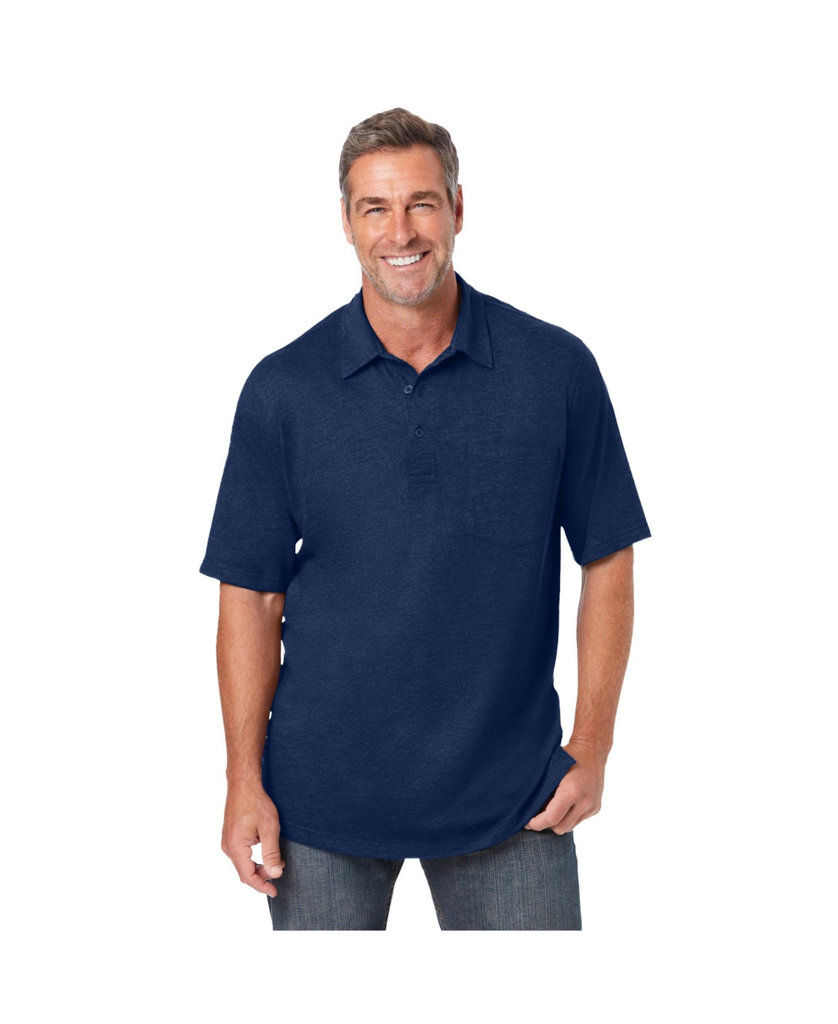 Big & Tall Ultra-Lightweight Polo - Royal blue