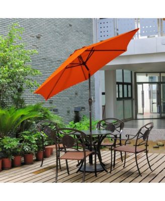 10 Feet Outdoor Patio Umbrella with Tilt Adjustment and Crank