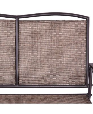 Patio Loveseat Glider Rocking Bench Double Chair With Arm Backyard Outdoor