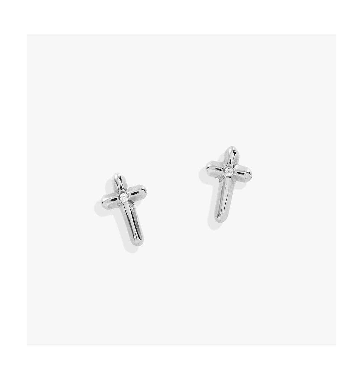Cross Mini Studs - Gold