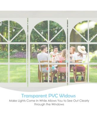 10 x 30 Feet Canopy Tent with 5 Removable Sidewalls for Party Wedding