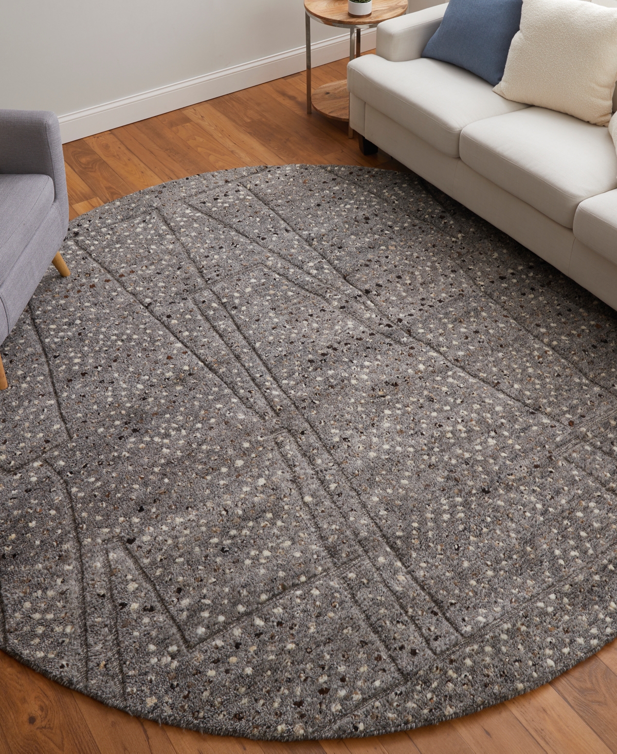 Feizy Dering T6042 8'x8' Round Area Rug