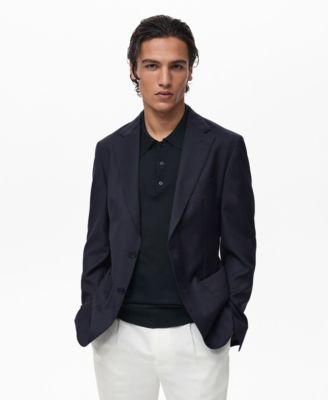 MANGO - Men's Virgin Wool Slim Fit Blazer