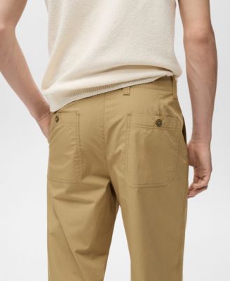 Men's Straight-Fit Cotton Pants