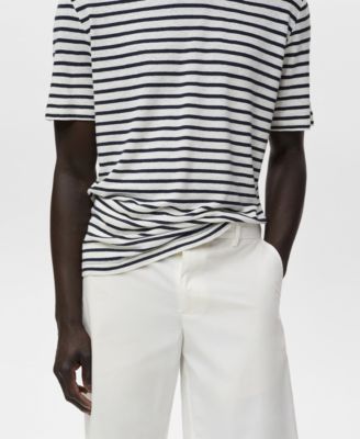 Men's Interior Elastic Strip Cotton Bermuda Shorts