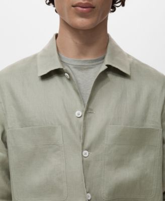 Men's Linen Lightweight Overshirt