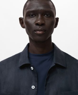 Men's Linen Lightweight Overshirt