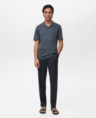 Men's Bowling Collar Lyocell Polo Shirt