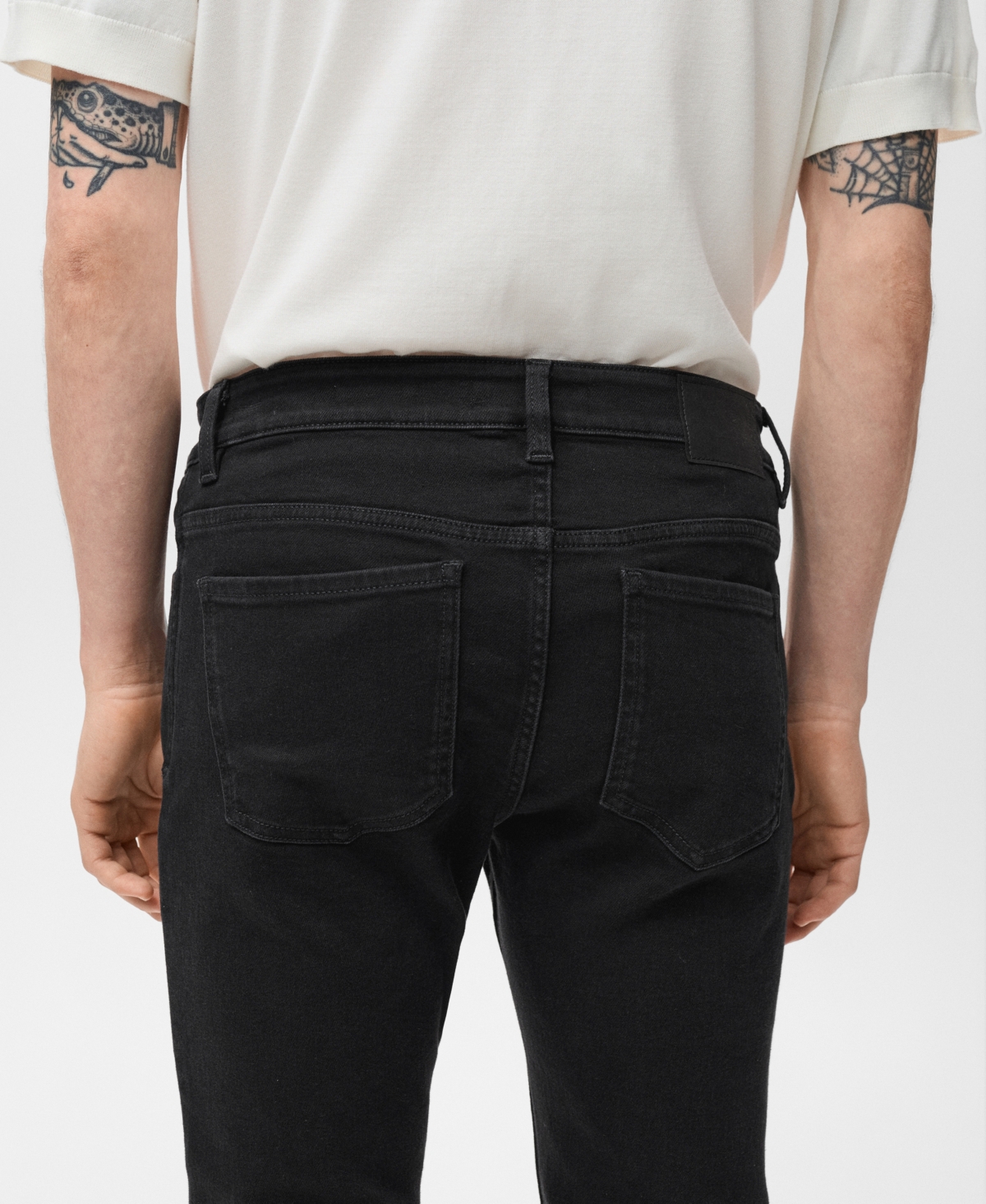 Mango Men's Jude Skinny-fit Jeans In Black