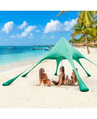 20 x 20 Feet Beach Canopy Tent with UPF50+ Sun Protection and Shovel