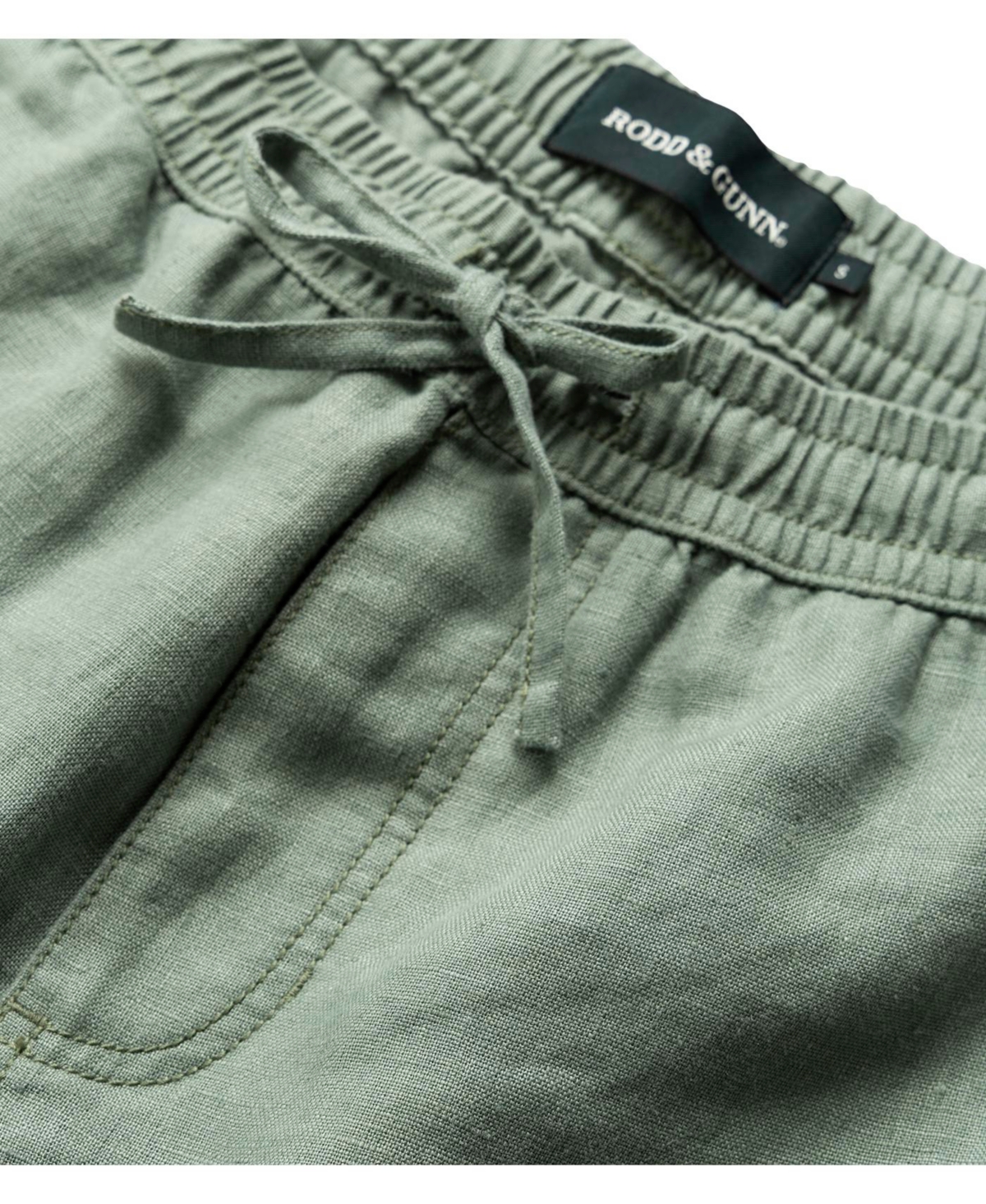 Rodd & Gunn Linen 9 Resort Shorts In Green