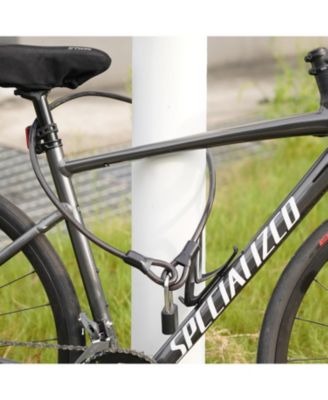 Cable Lock，Guliffen 4 ft. Steel Cable with Looped Ends, Heavy Duty Anti Theft Bike Lock Cablefor Motorcycle, Jet Skis, Grill,Gate, and Fence