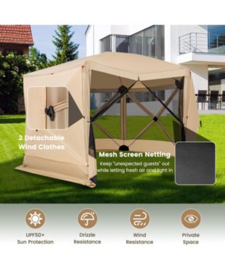 11.5 X 11.5 FT Pop-up Screen House Tent with Portable Carrying Bag