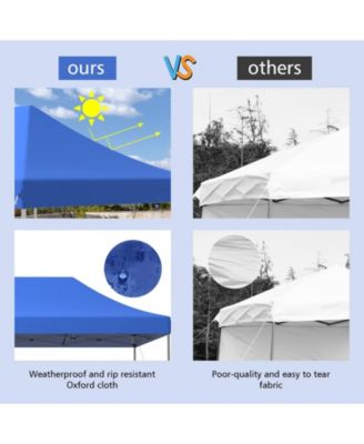 10 x 20 Feet Adjustable Folding Heavy Duty Sun Shelter with Carrying Bag