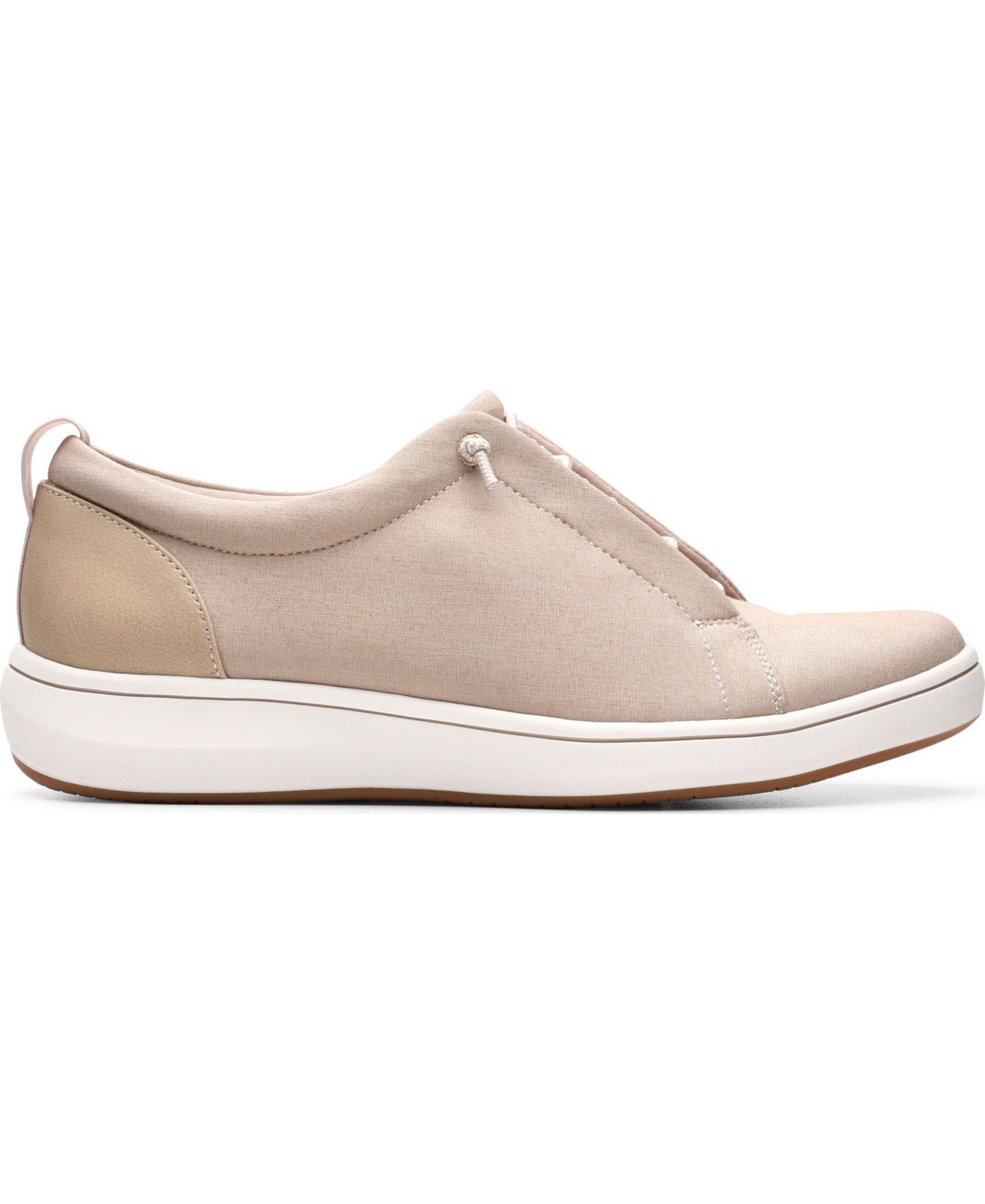 Женские кроссовки Clarks Cloudsteppers Breeze Sky Slip-On, цвет: Песочный — фото 2