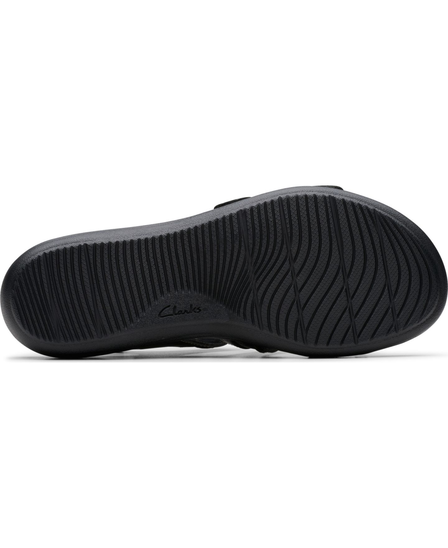 Женские сандалии Clarks Laurieann Ivy Rip Tape Casual, цвет: Чёрный кожаный — фото 4