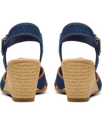 Emmalae Iris Leather Wedge Sandals
