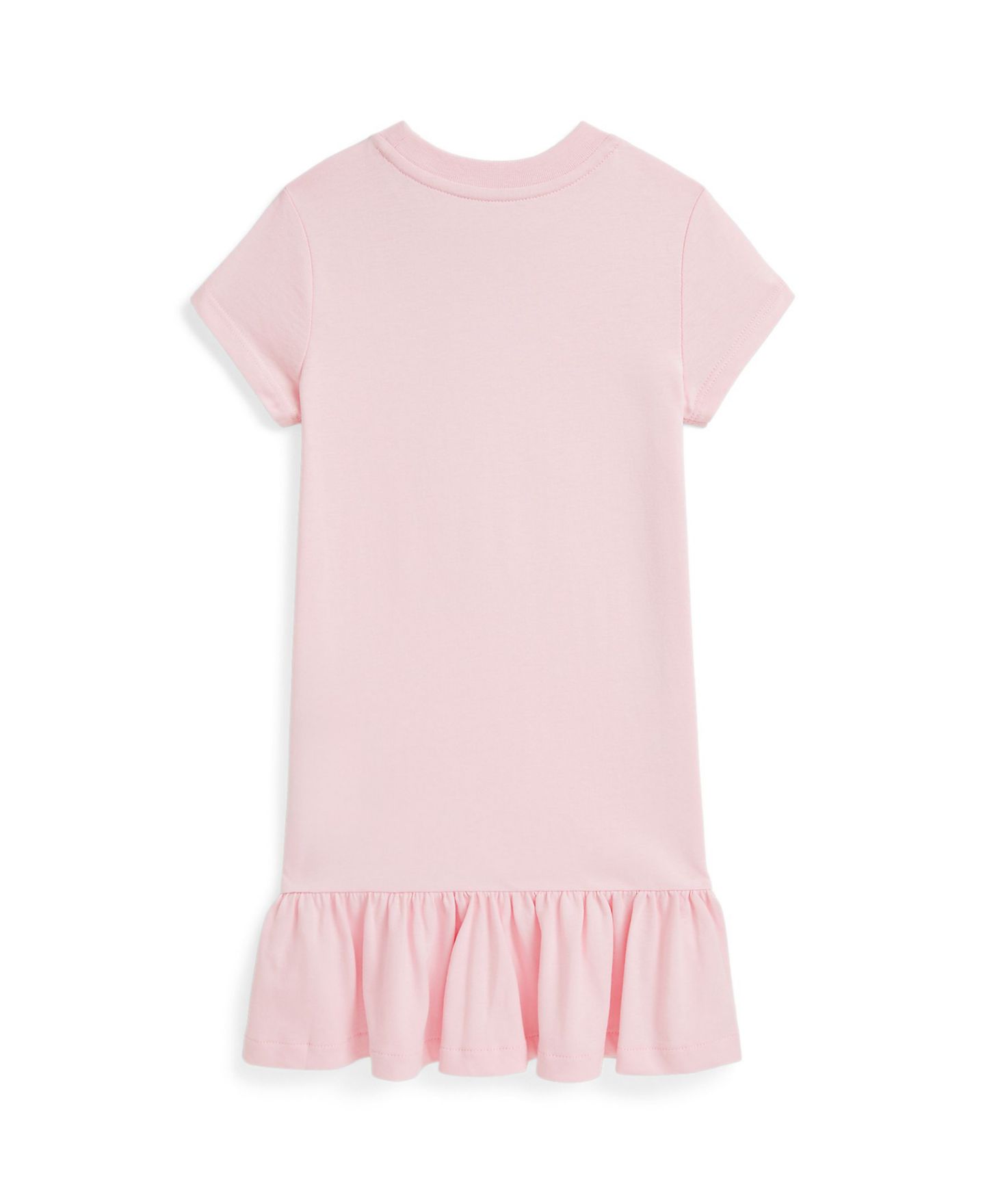 Платье Polo Ralph Lauren Polo Bear Jersey Dress для девочек, цвет: Розовый — фото 2